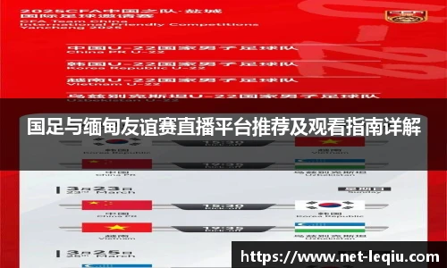 国足与缅甸友谊赛直播平台推荐及观看指南详解